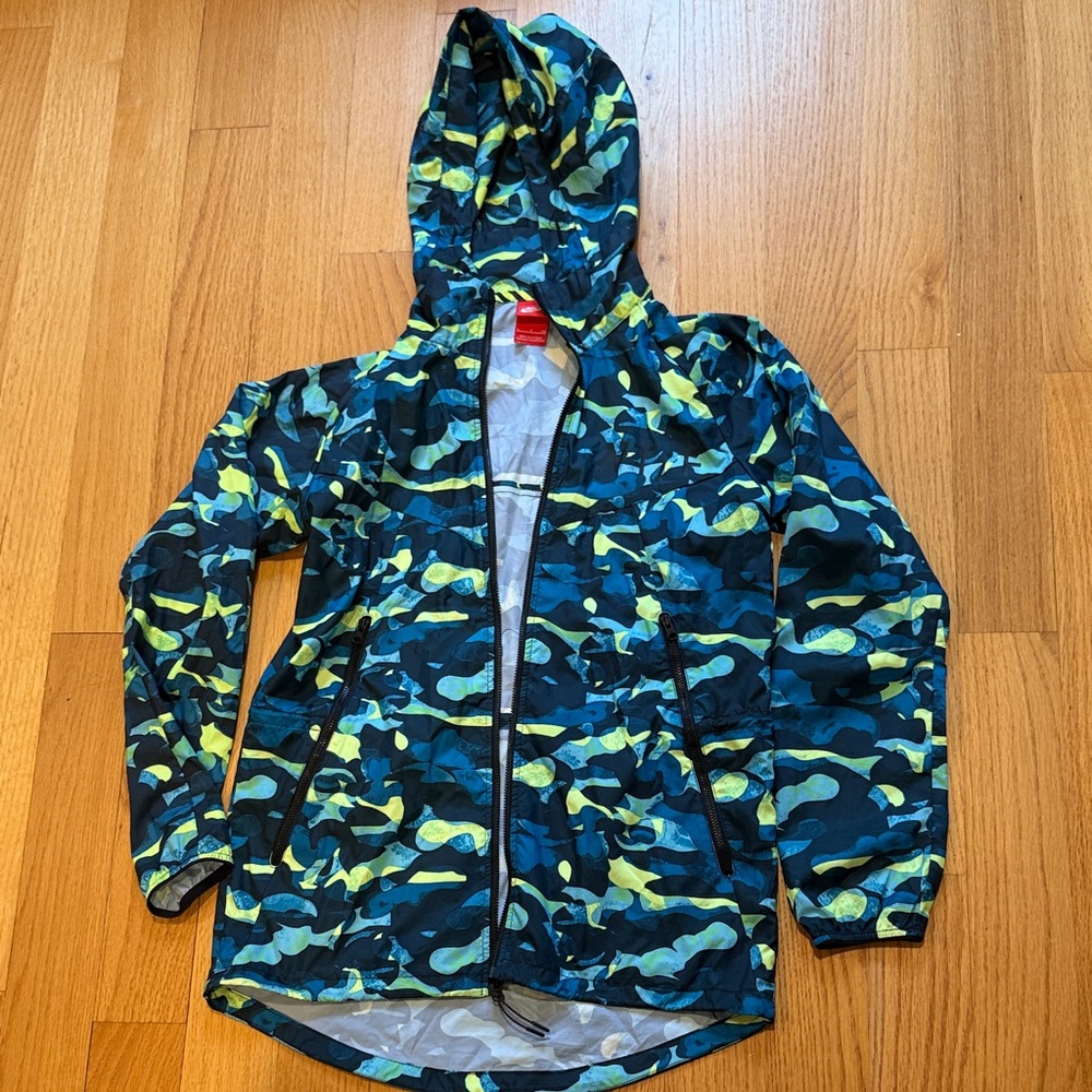 Nike Camouflage Jacket with Neon Accents